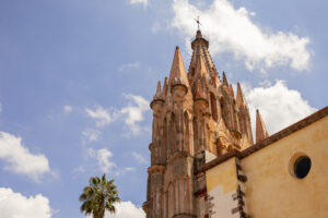 Parroquia de San Miguel Arcangel en la ciudad de San Miguel de Allende.